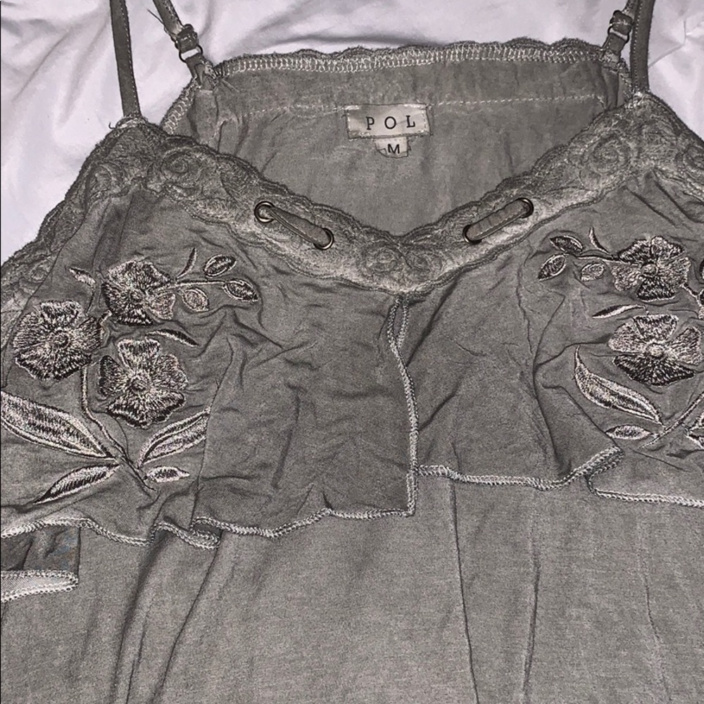 pol M olive green tank